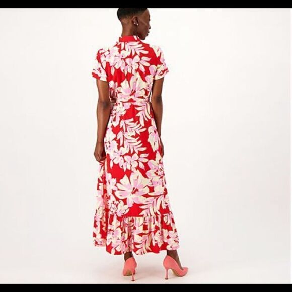 Studio Park x Amy Stran Regular Floral Maxi Shirtdress S NWT in packaging - Picture 2 of 5